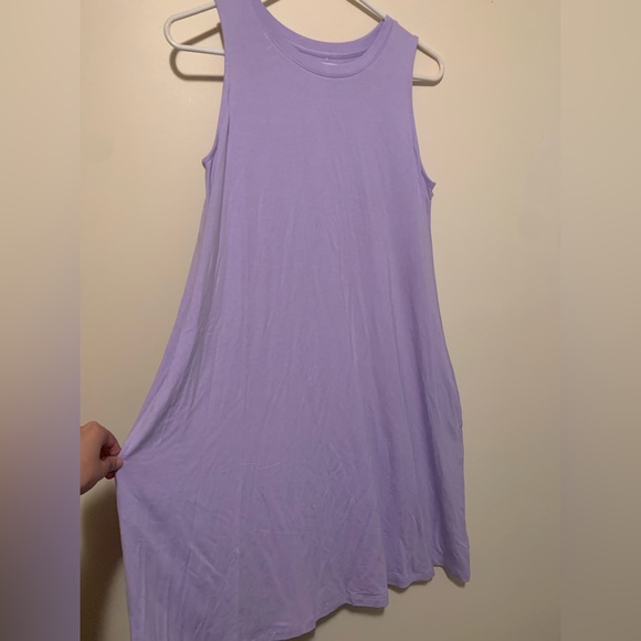 Lavender color midi pocket dress - Picture 1 of 3